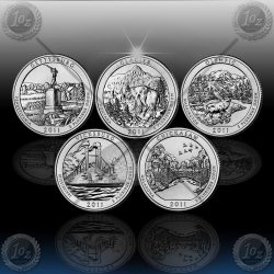 ZDA 25 Cent (Quarters) 2011 P+D